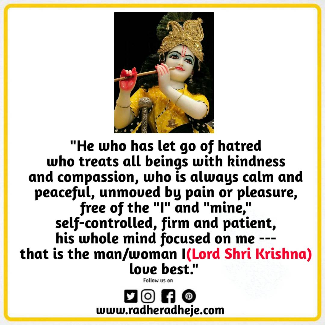 100 Best Bhagavad Gita Quotes In English On Life Love Karma Radheradheje