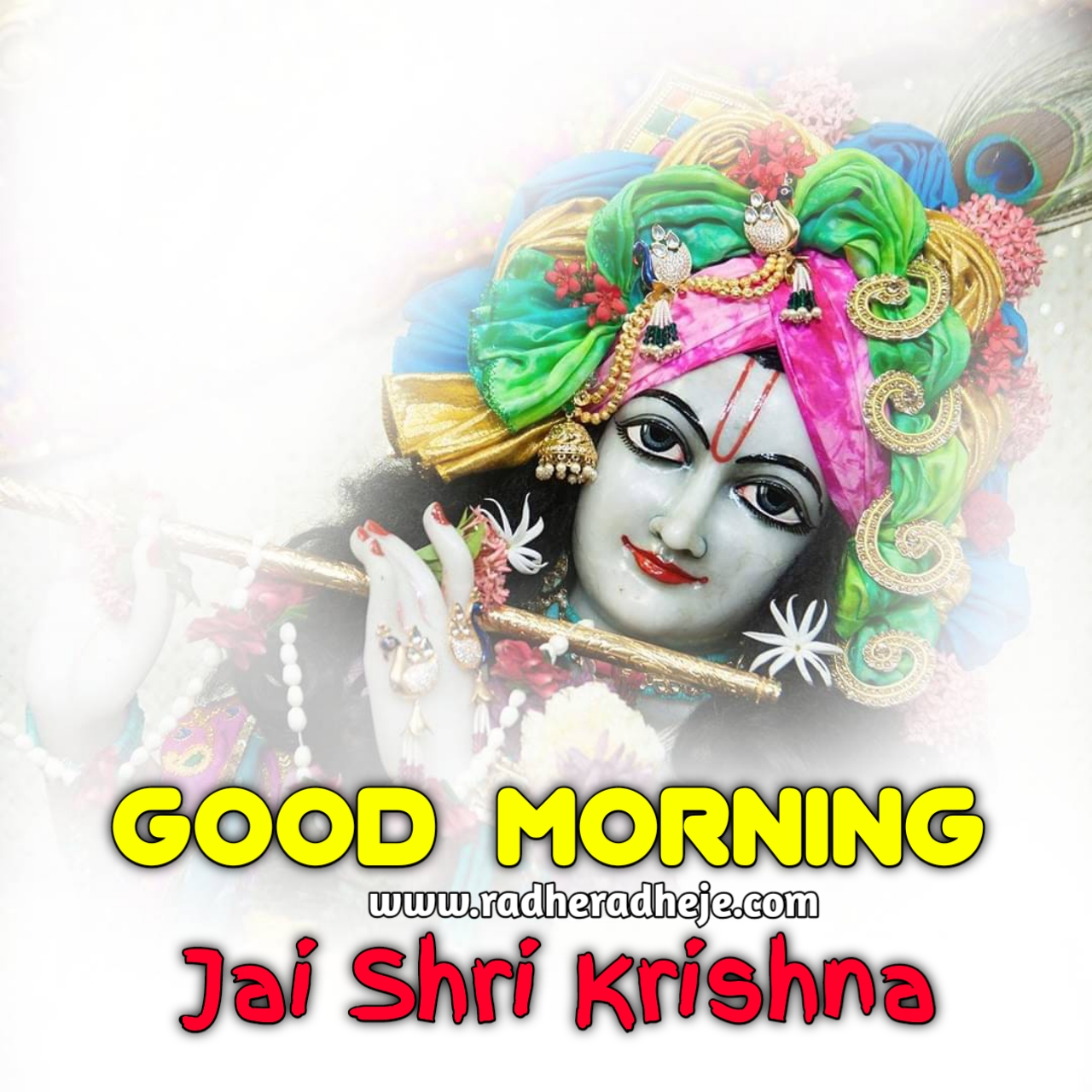 Best Good Morning image Jai Shri Krishna image - RadheRadheje