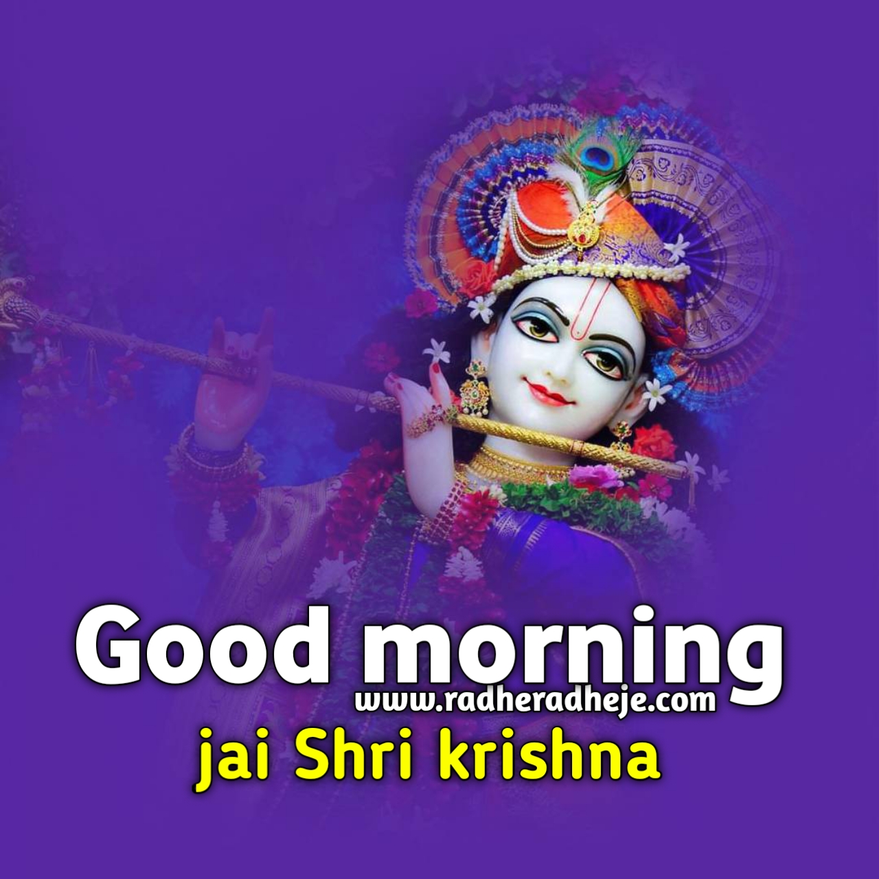 Best Jai Shree Krishna Good Morning Images Download - RadheRadheje