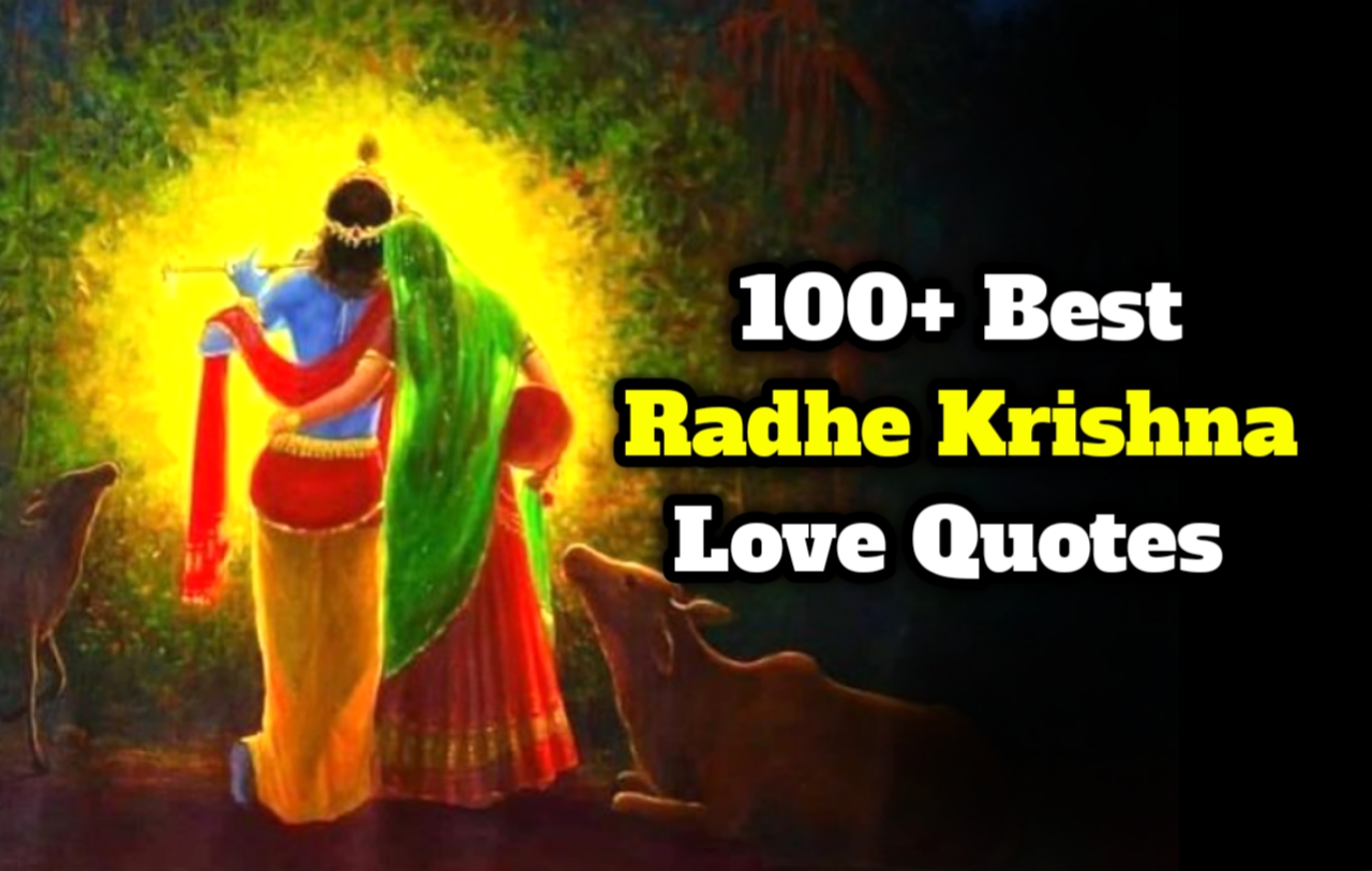 100+ Most Beautiful Radha Krishna Love Quotes in Hindi